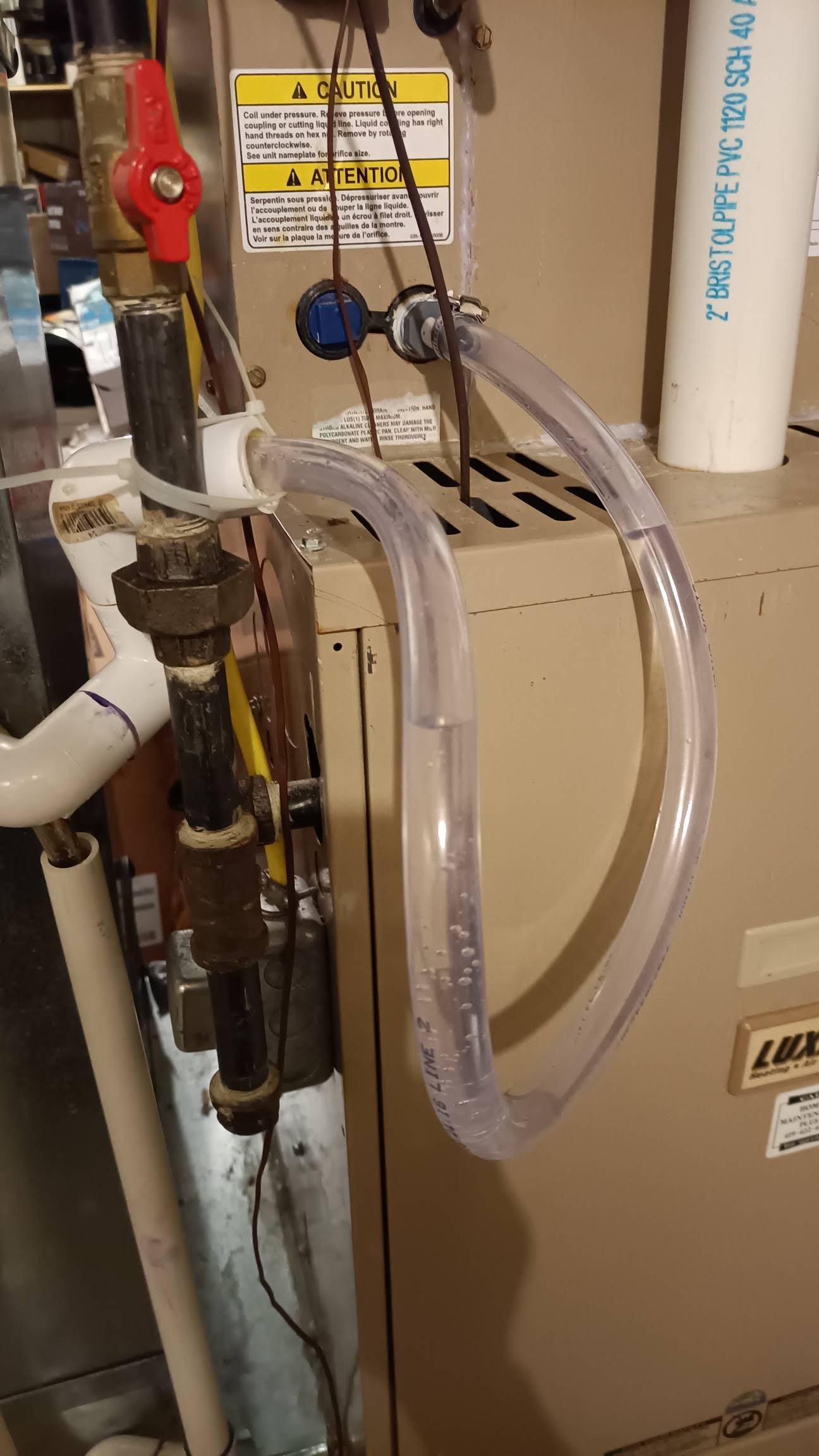 Clear Hose Trap For AC Drain Line