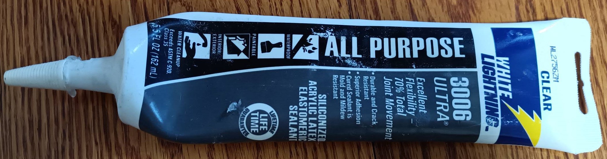 Clear Sealant Used to Fill the Gap