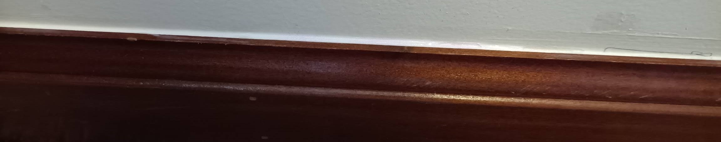 Filled Gap with Clear Sealant