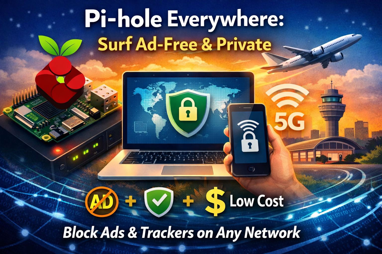 Use Pi-hole everywhere to block ads and trackers