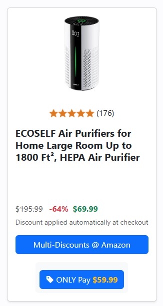 A deal with 2 discounts on front page