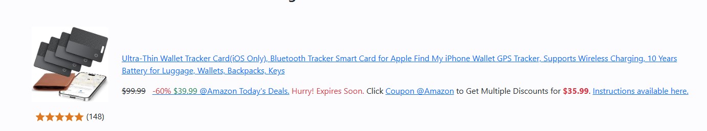 A deal with 2 discounts within a list