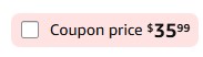 Extra coupon checkbox on Amazon