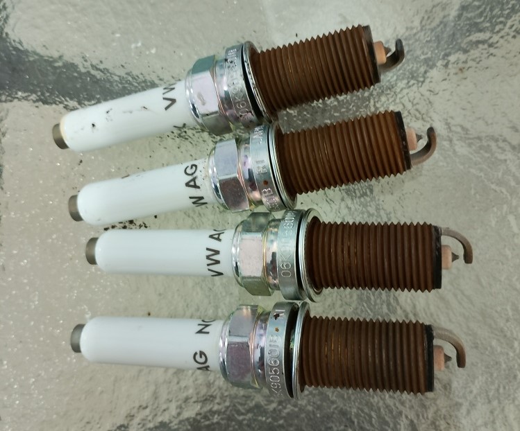 VW Audi OEM Spark Plugs pulled from 2.0T Q7