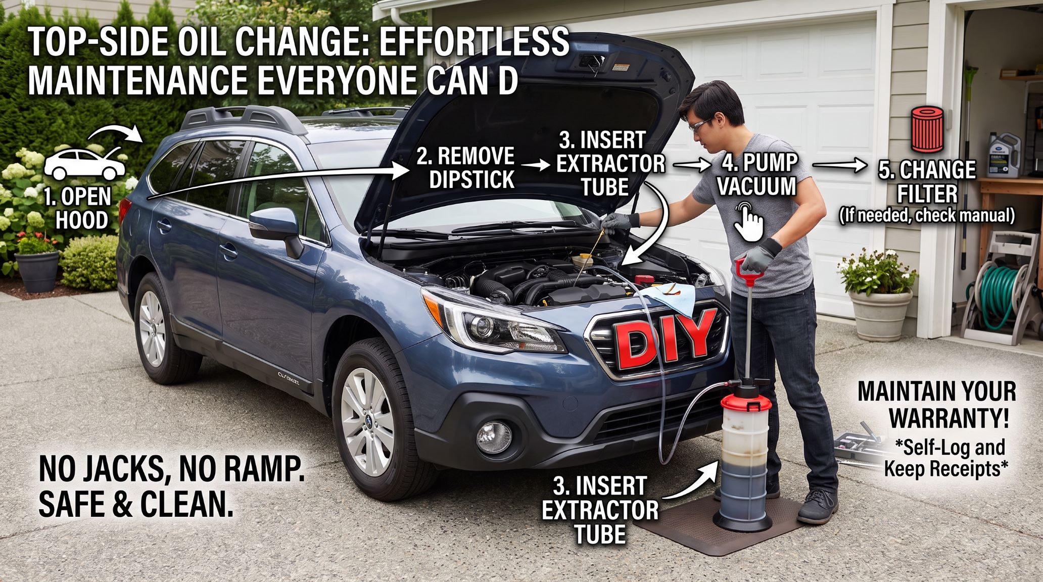 Oil Change By Extraction: Clean And Easy