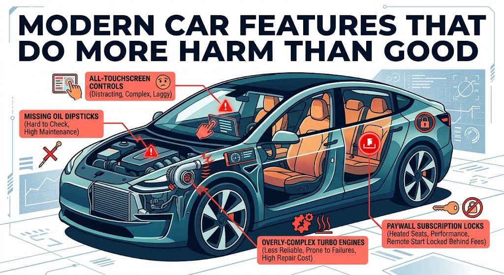 Top 10 Most Hated & Unsafe Features in Modern Cars